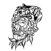 Tiger Head // Illustration