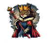 Cartoon Queen Cat