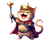 Cartoon Cat Laughing