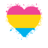 Pride LGBTQ Heart Pansexual
