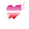 Pride LGBTQ Heart Lesbian