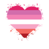 Pride LGBTQ Heart Lesbian