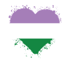 Pride Heart LGBTQ - Genderqueer