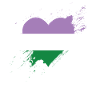Pride LGBTQ Heart - Genderqueer