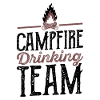 Campfire Drinking Team Camping Camper