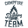 Campfire Drinking Team Camping Camper