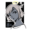 Fille ange avec halo