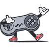 Gamer Retro console video games