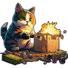 Pyromaniac cat