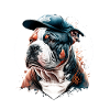 Bullmastiff urbain casquette