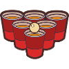 Beer Pong Game With Ball