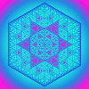 Neon Sierpinski Star