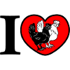 Heart chickens love