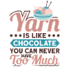 Handmade knitting funny knitting saying