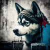 Husky with blue eyes