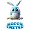Funny Cute Happy Easter Bunny