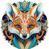 mysticcher fox mandala