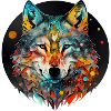Wolf Mandala mystical