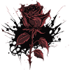 Red Rose Goth Gothic