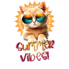 Summer vibes cat