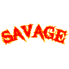 Savage lettering metal music style