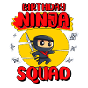 Ninja Birthday Party Squad Of The Birthday Ninja