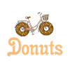 Fahrräder Radfahrer Radfahrer Donuts Spruch