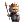 Drôle de chat royal