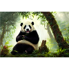 Panda im Wald