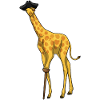 Giraff piratmössa