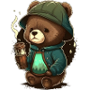 smoking bear