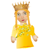 The Beautiful Princess as a Puppet Theater Figure