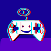a PS-5 smiling illustroke