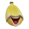 Funny banana laughs