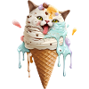 Ice cream cat