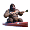 Bigfoot en kayak