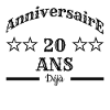 Anniversaire 20 ans déjà