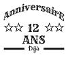 Anniversaire 12 ans déjà
