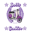 Roller Rollerfahrerin Moped Mädchen Geschenk