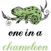 Chameleon drawn saying