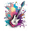 Bass Guitar explosion