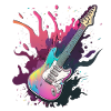 Flaming Guitar