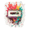 Cassette Paint Explosion