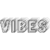 Vibes abstract black