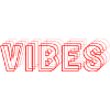 Vibes abstract red