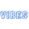 Vibes abstract blue