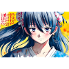 Anime Japanese Girl Blue