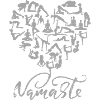 NAMASTE Yoga Heart (2)