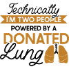 powered by a donated Lung