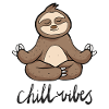 Yoga Meditation Sloth Chill Vibes